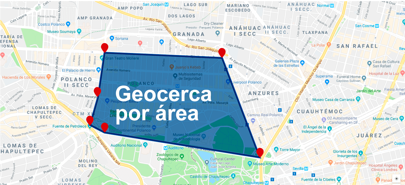 Geocerca por área